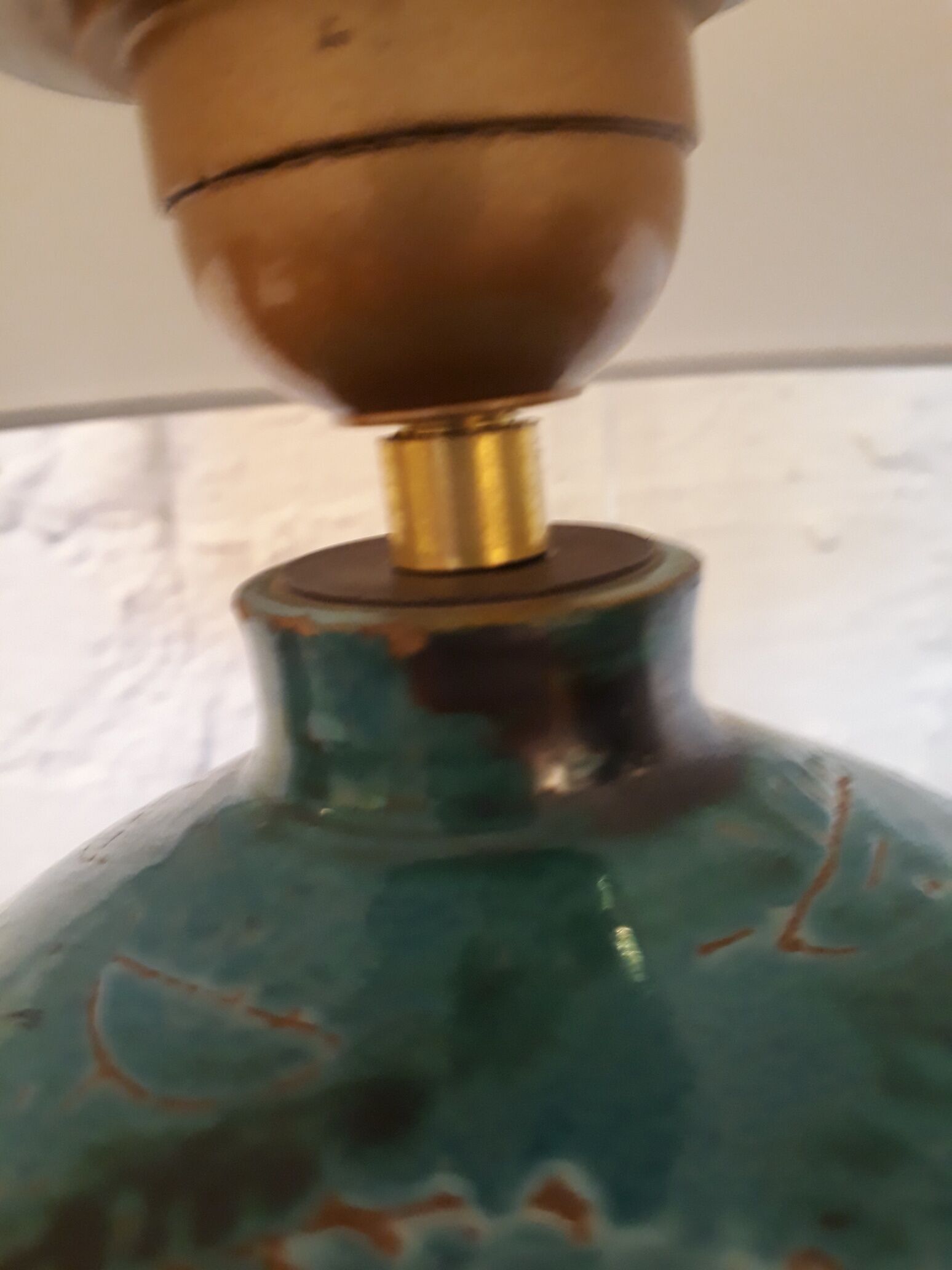 Vallauris ceramic lamp