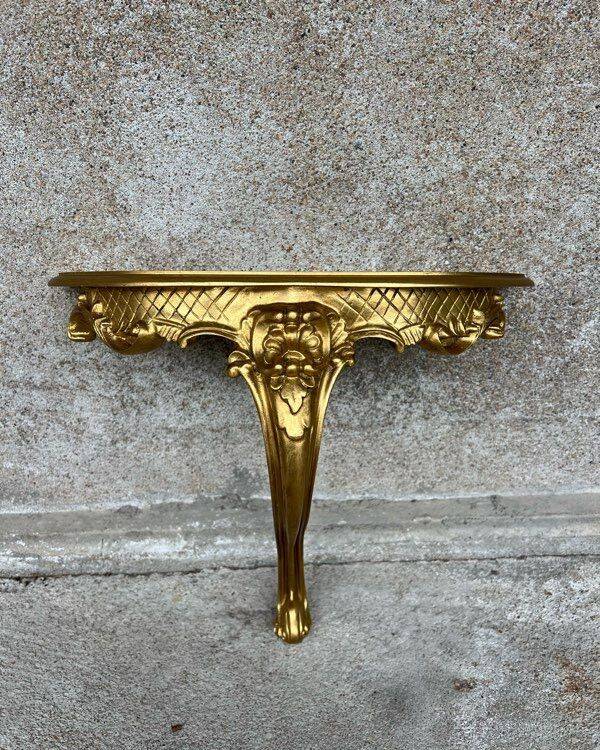 Fully restored vintage wall shelf