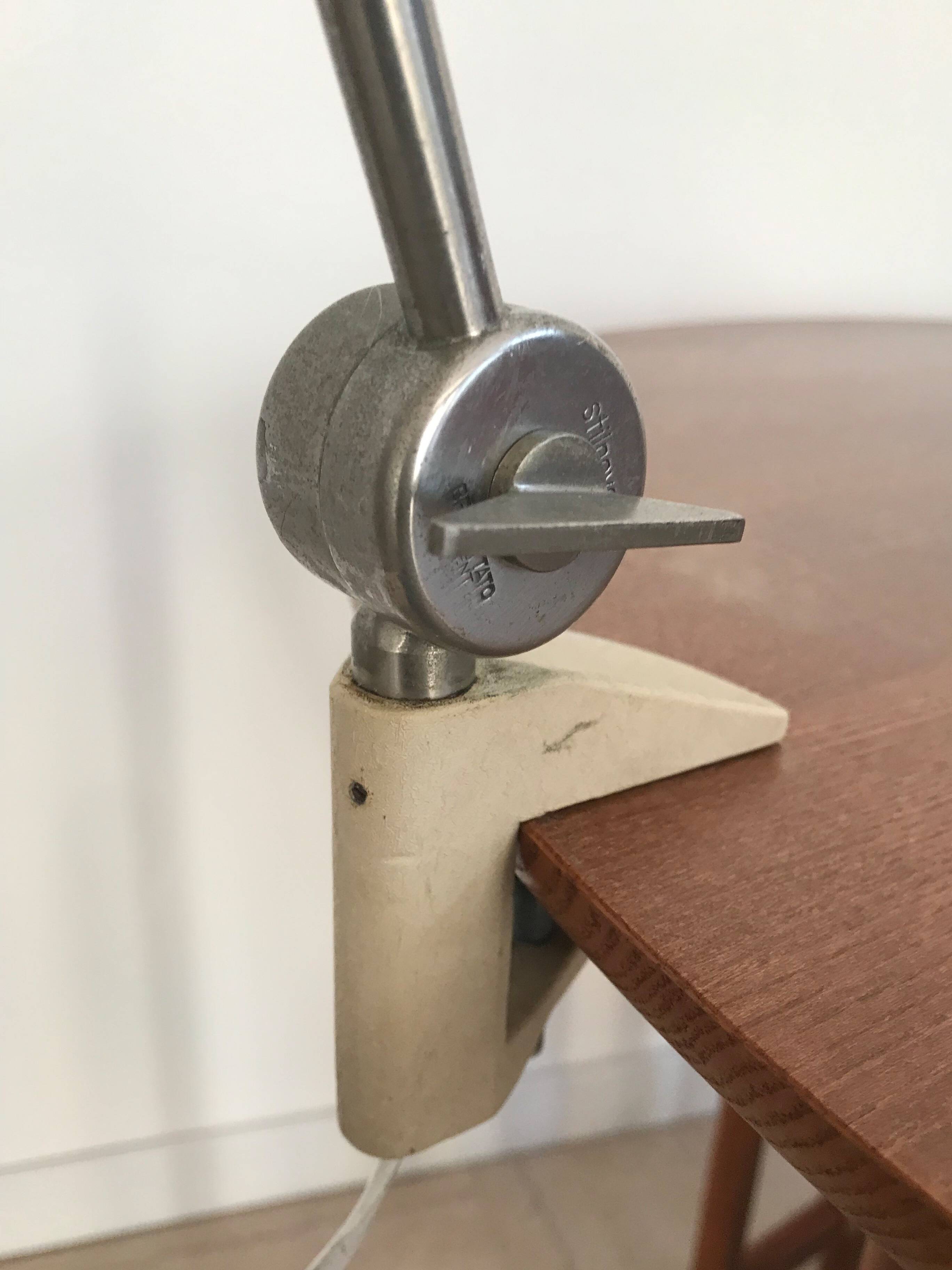 Stilnovo Italian metal clamp lamp 1950s