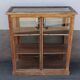 Antique wooden display cabinet with 2 doors