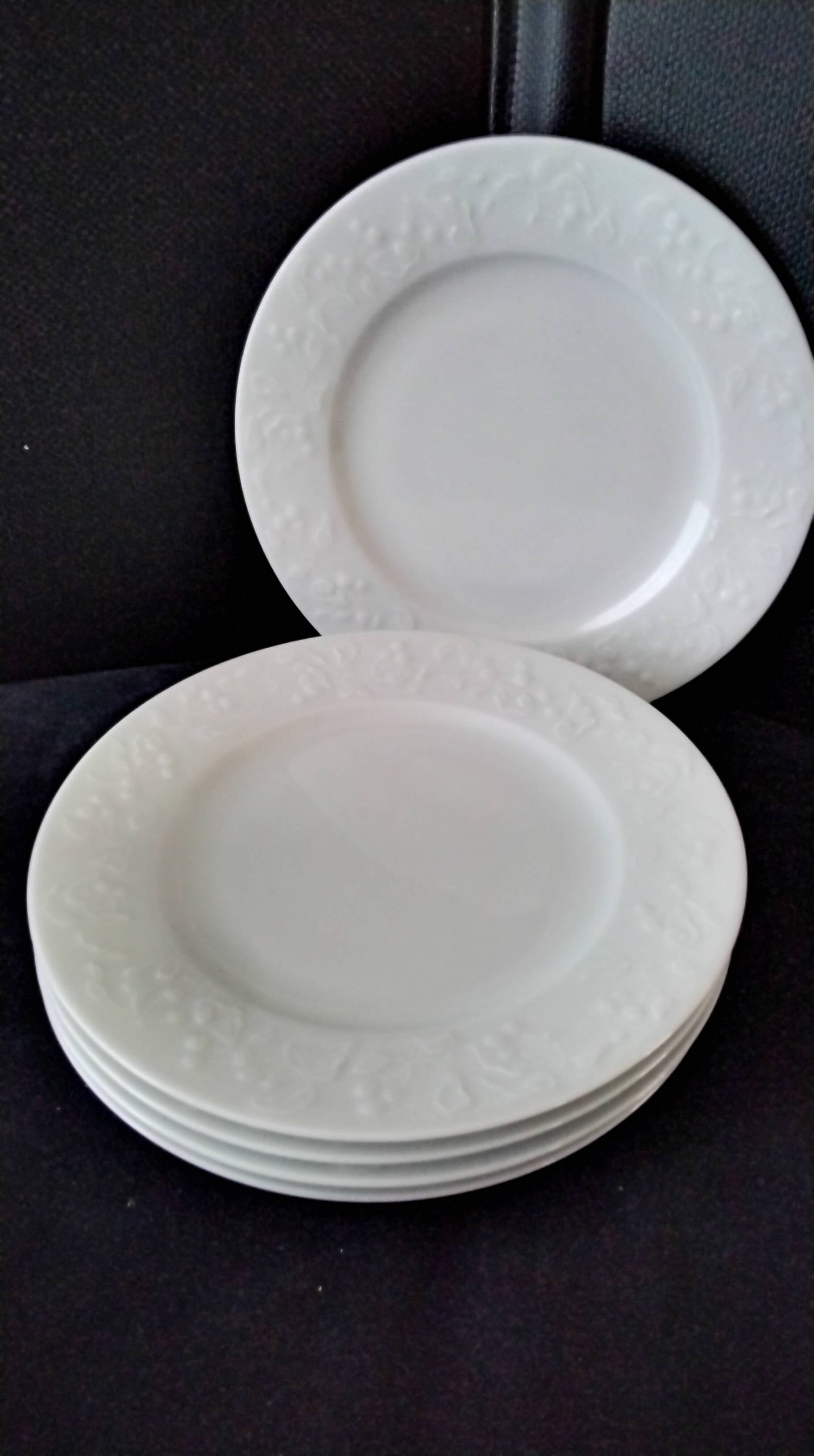 5 dessert plates in Limoges porcelain