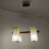 Scandinavian chandelier from the 60s in solid teak