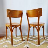Pair of Baumann bistro chairs