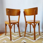 Pair of Baumann bistro chairs