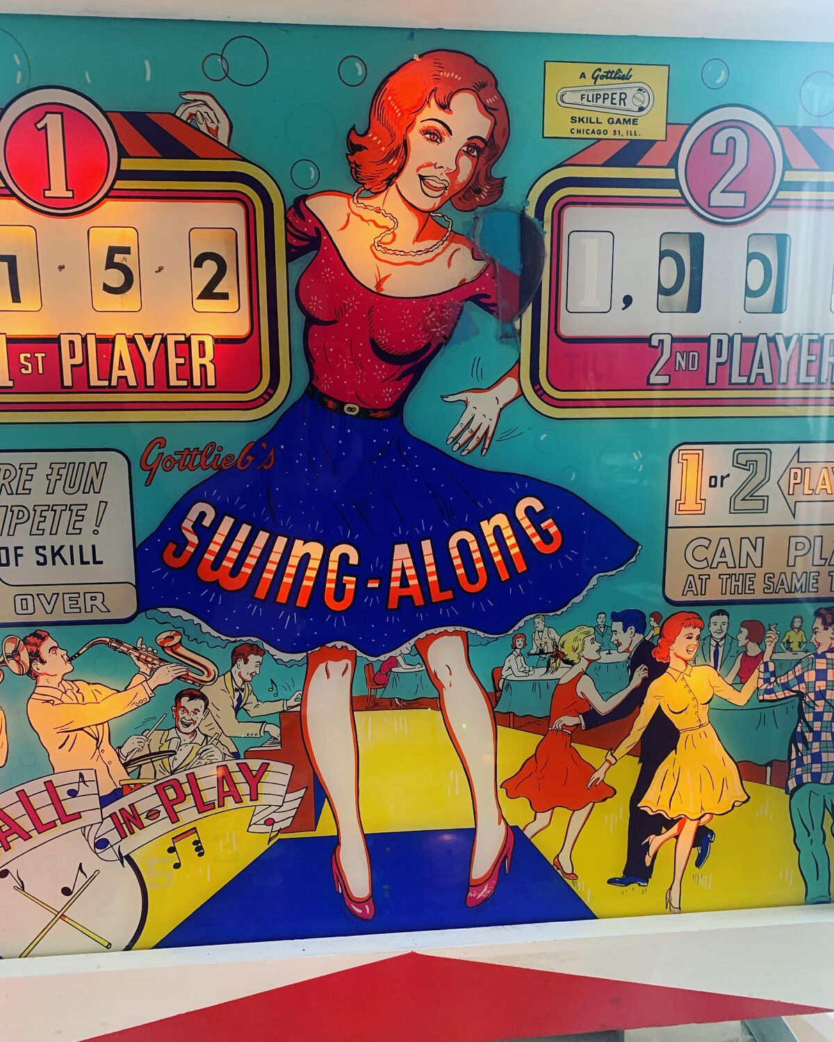 Flipper Swing Along Gottlieb 1963