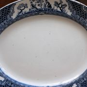 Adderleys Ltd Plate motif Nankin Made in 1912 Blue and white stoneware plate