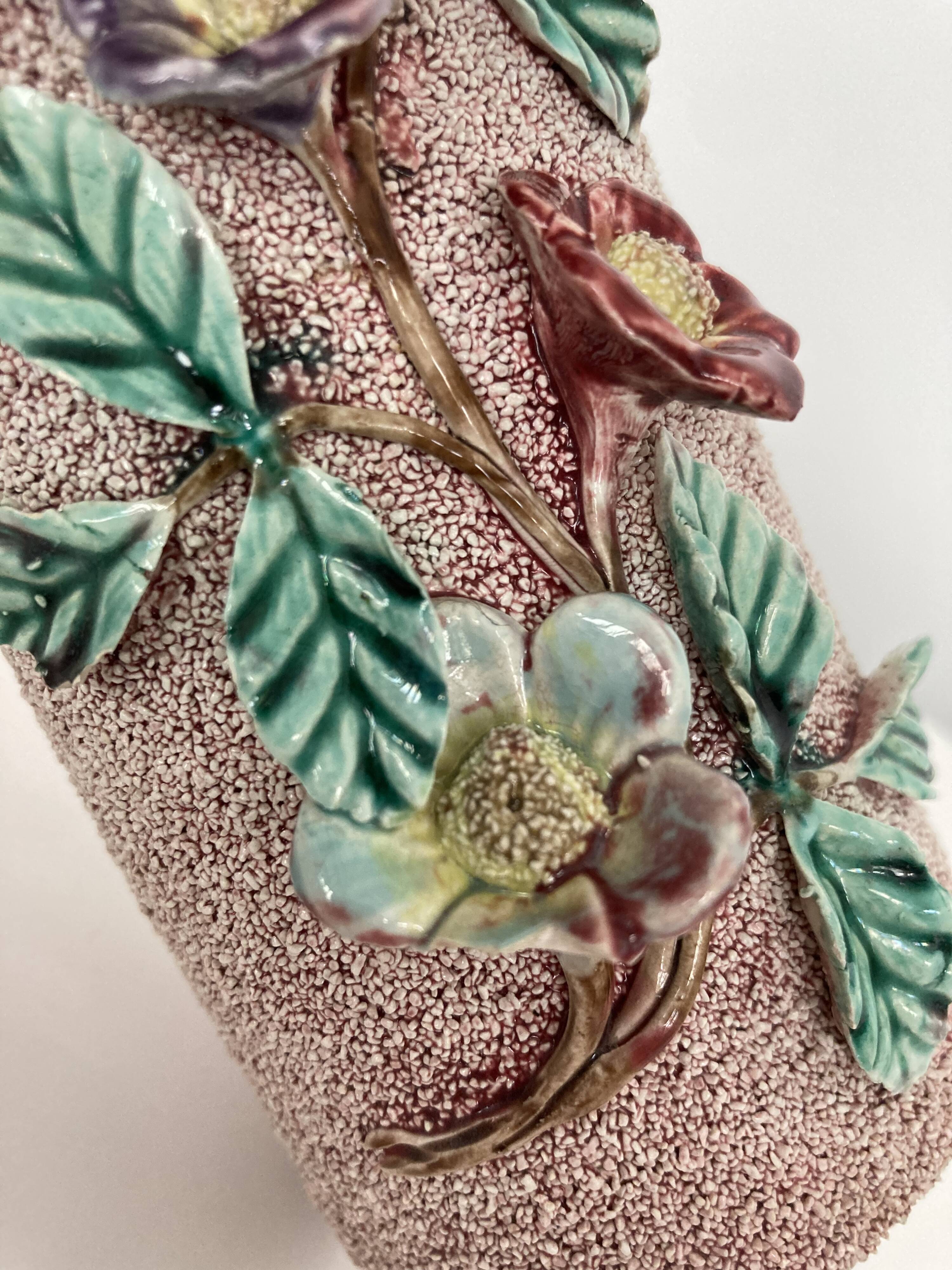 Barbotine vase relief early 19th century