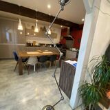 Jielde floor lamp with 5 arms, 40cm, vintage industrial graphite.