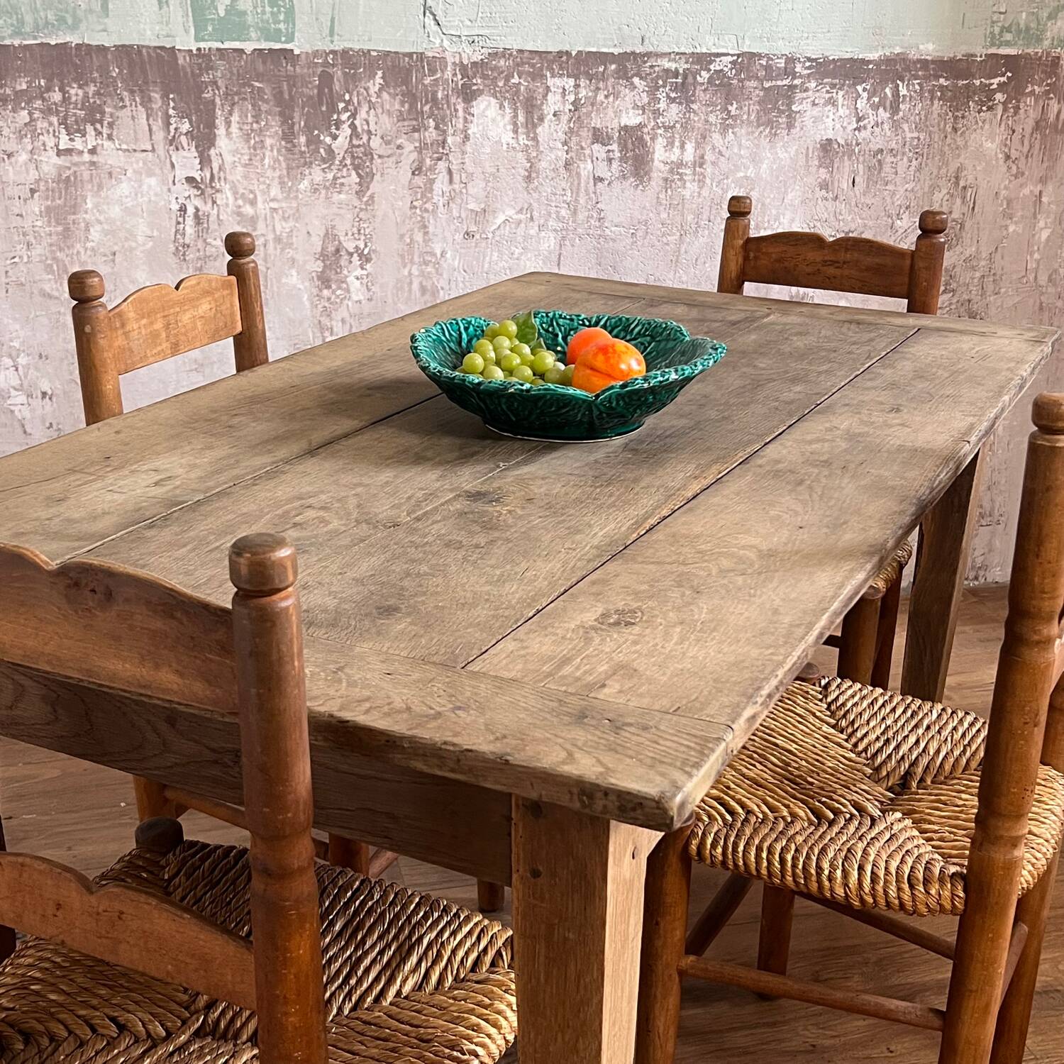 Oak farmhouse table