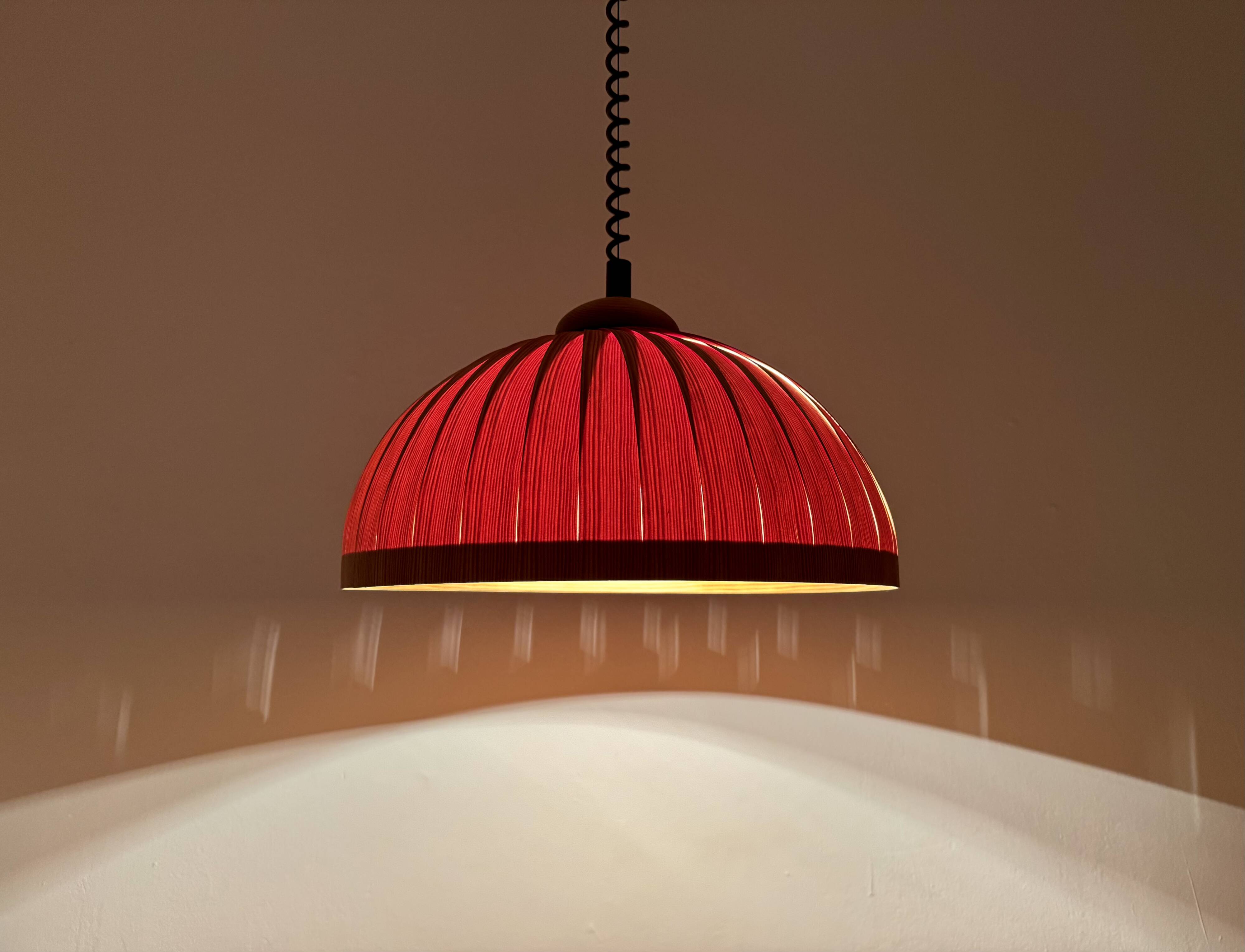 Large Wooden Pendant Lamp