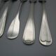 6 mismatched old silver metal forks for a chic table