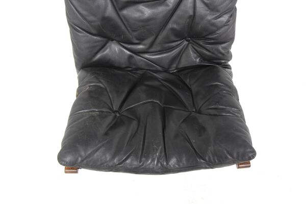 Fauteuil en cuir Siesta, Ingmar Relling, Norvège, 1960