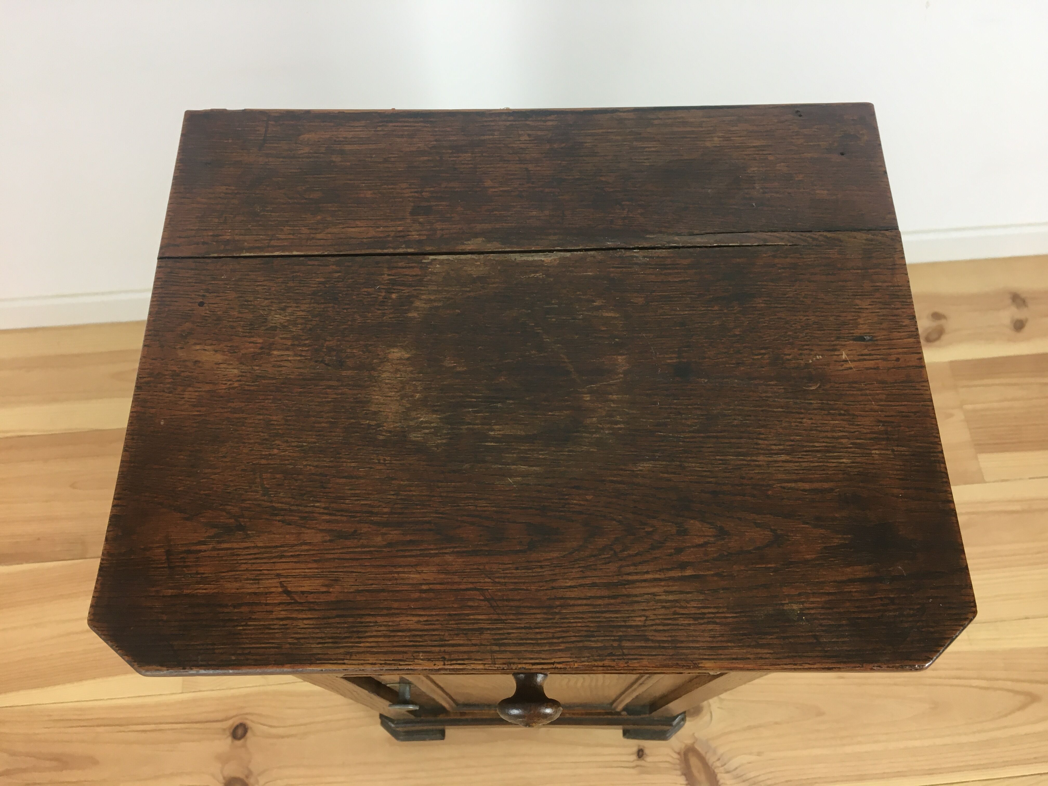 Old rustic back furniture, column, solid wood