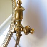 Brass table psyche mirror  17x21xcm