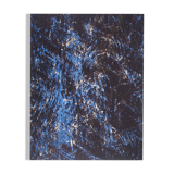 François fiedler: composition in blue - original lithograph