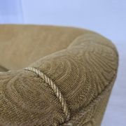 1960s, Danish 2-seater "Banana" sofa, furniture velour, beech wood.