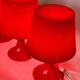 3 Lampes de table vintage ikea lampan rouge / bordeaux.