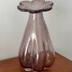 Vintage purple bubble glass vase – Retro flower neck Soliflore – Décora