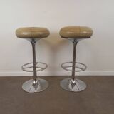 Paire de tabourets de bar Borge Johansson