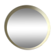 Scandinavian white round mirror from the 60s