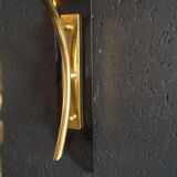 Pair of 1960 brass wall lamp