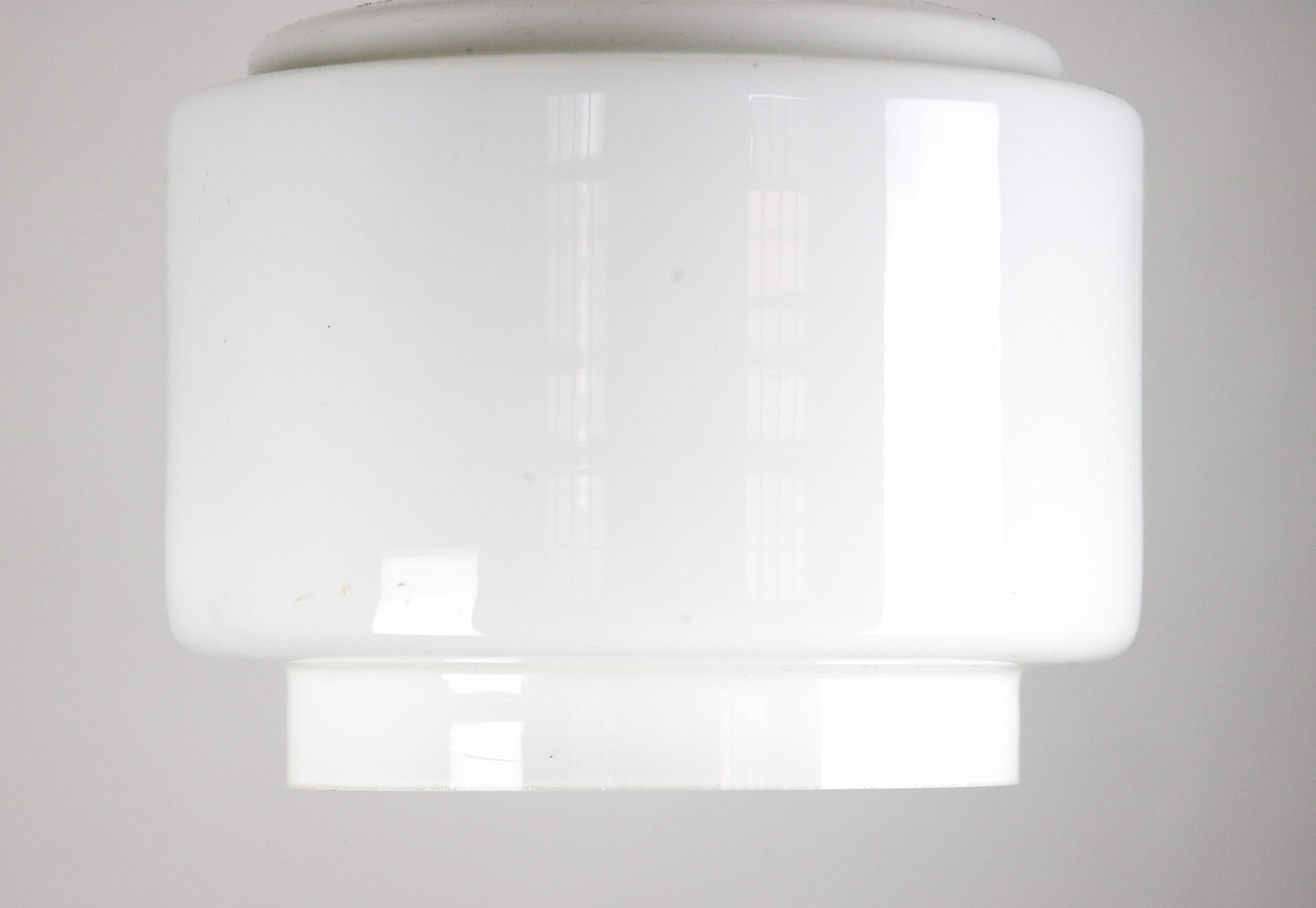 Vintage bauhaus opaline cascade pendant light, 1940s