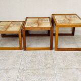 Vintage 1960 nesting coffee table