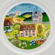 Mirabell Italy naive decorated dessert plates