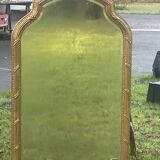 Imposing neo-classical style mirror, wood and stucco "Deknudt"