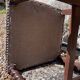 Colonial armchair in solid wood and weaving