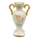 Small amphora vase in Limoges porcelain with gilded handles.