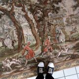 Mid-century German tapestry wall hanging 156cm x 214cm, 1950s