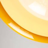 Large Space Age Model Best Pendant from Guzzini in Yellow, 1970s