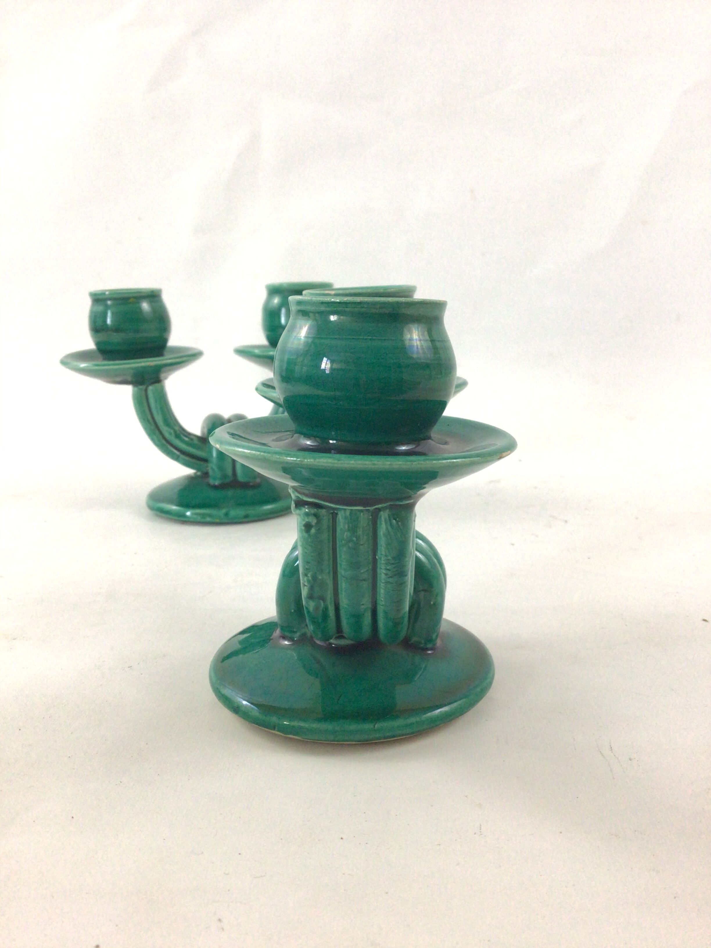 Pair of Vallauris candlesticks