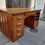 Old oak desk. De dietrich and Cie. 1950