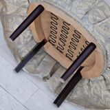 1950s, Danish armchair, reupholstered, creamy/white floral fabric.