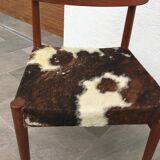 4 vintage Scandinavian cow chairs