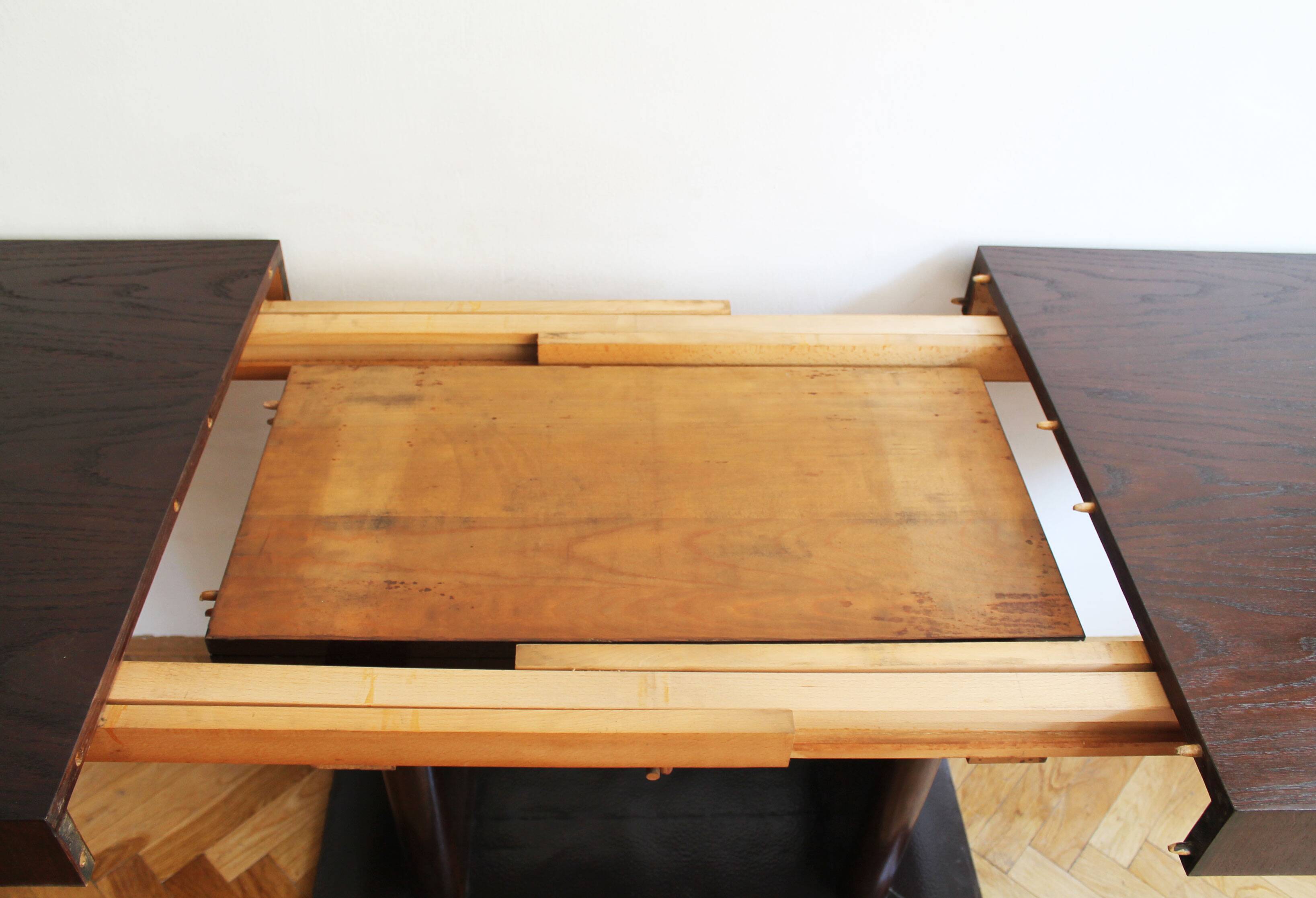 UP Brno Extendable Dining Table by Jindrich Halabala, 1930s