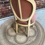 Pink medallion armchair