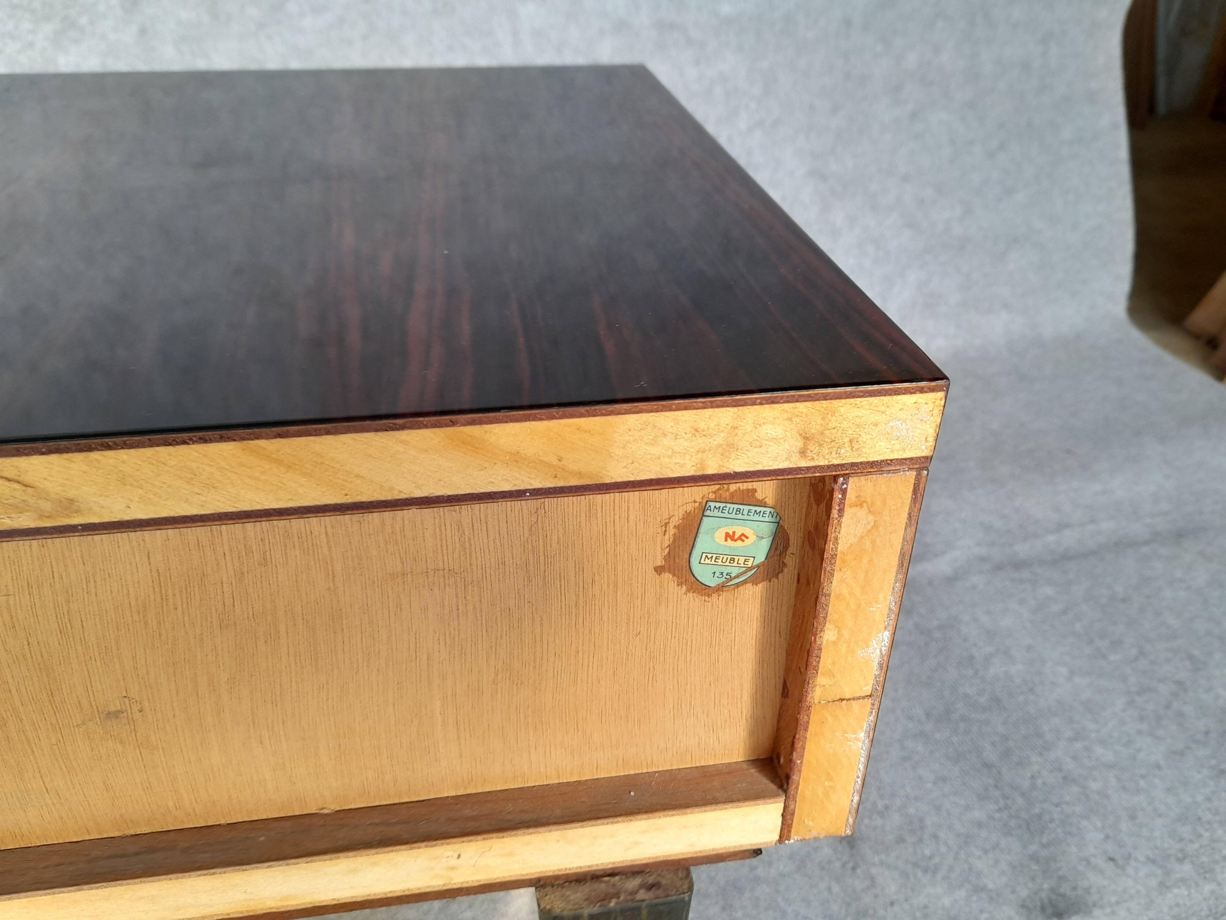1 pair of vintage bedside tables from the 1960s