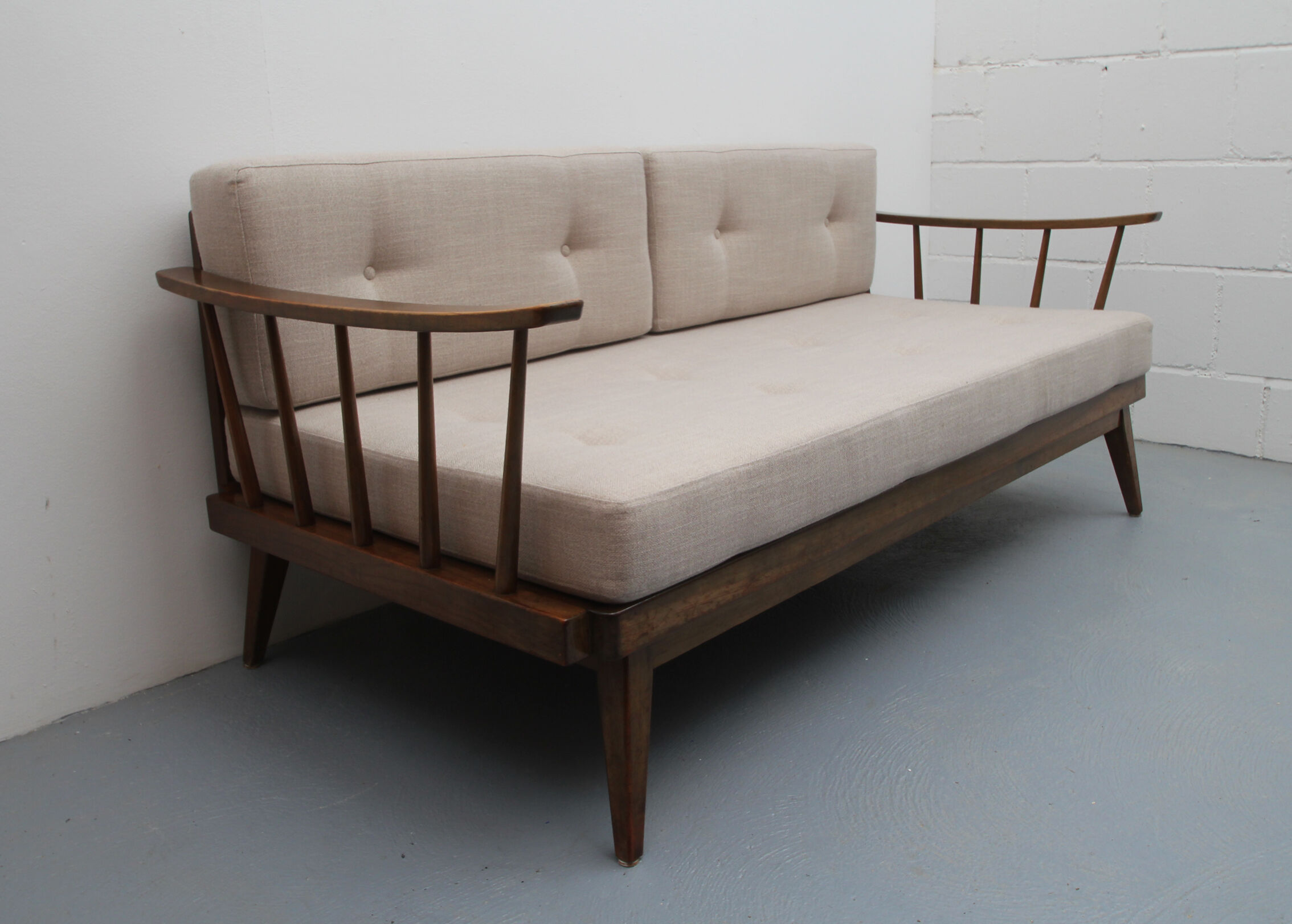 1950s daybed in beige, Wilhelm Knoll