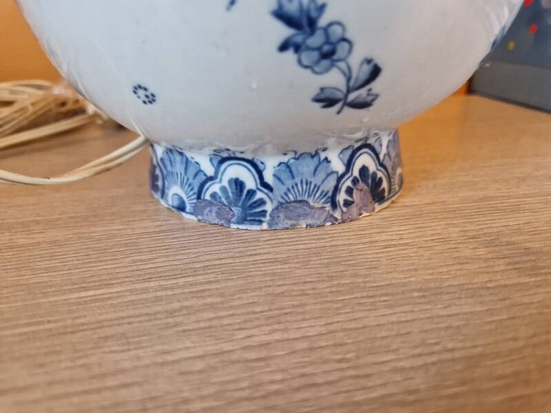 Royal Delft - Mosa Delft by Louis Regout (1832-1905) - Ceramic baluster lamp - 19th century