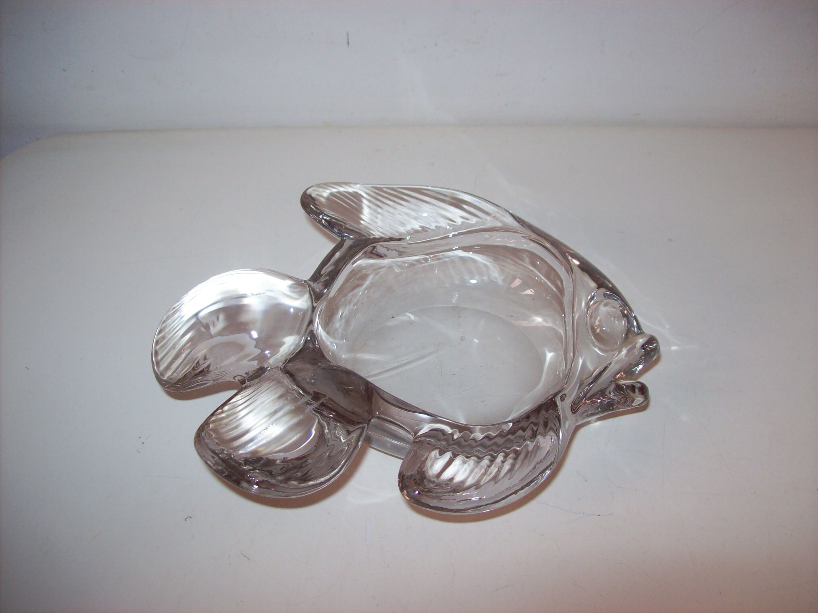 Empty glass fish bag