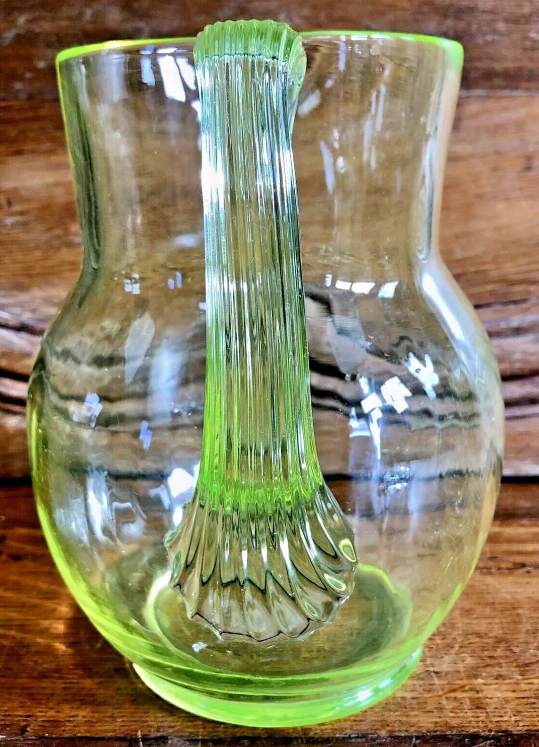 Old large pitcher carafe pot water jug in uraline