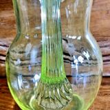 Ancien gros pichet carafe pot broc à eau en ouraline