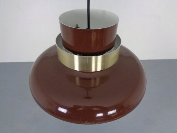 Lamella Ceiling Lamp by Carl Thore for Granhaga Metallindustri, Sweden, 1960s