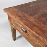 Ancient wooden monastery table, France