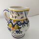 Vintage pitcher Desvres décor Rouen handmade signed