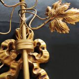 wall lamps golden and purple flowers