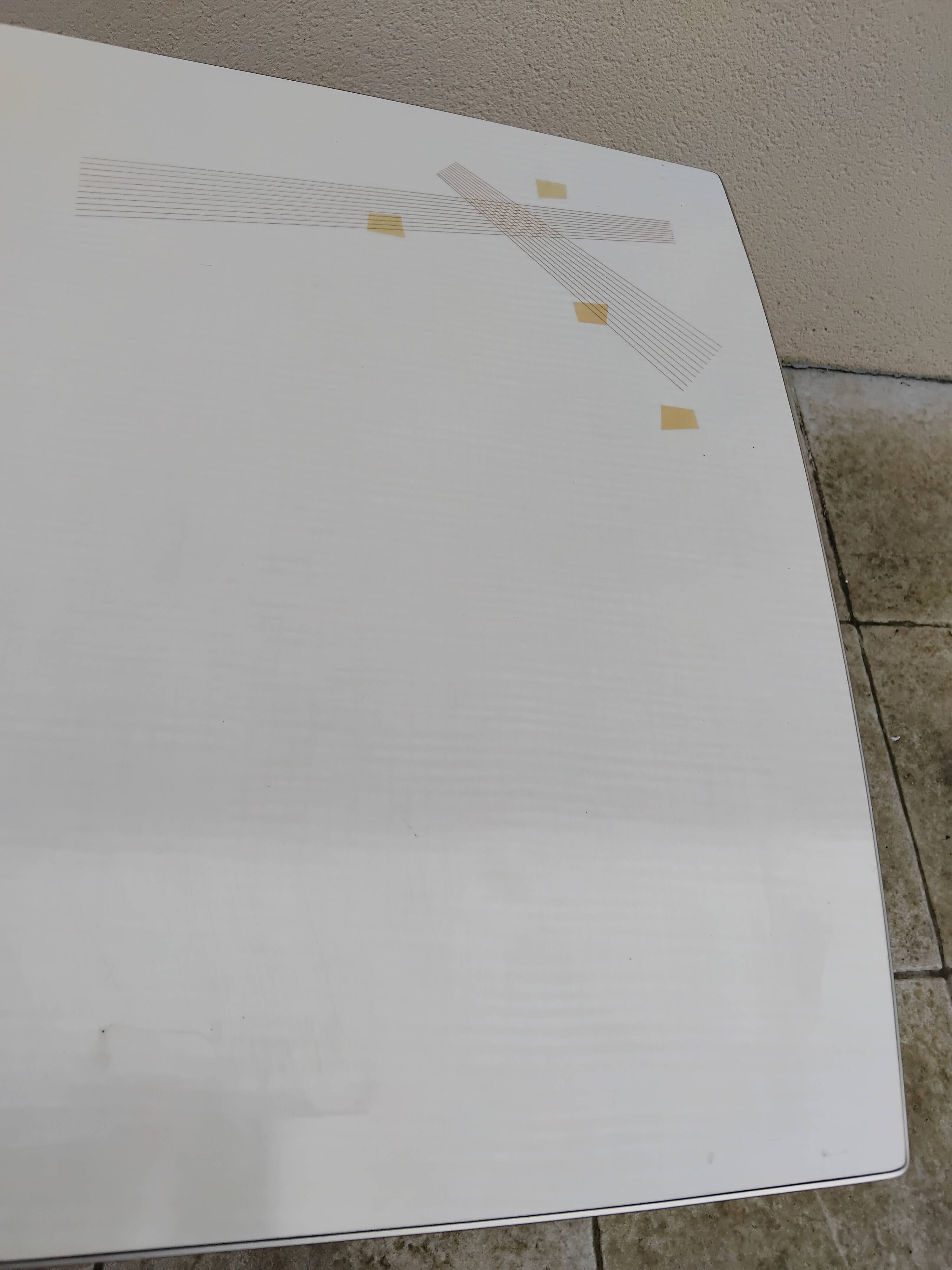 Vintage Formica table, height adjustable and extendable, 1950s